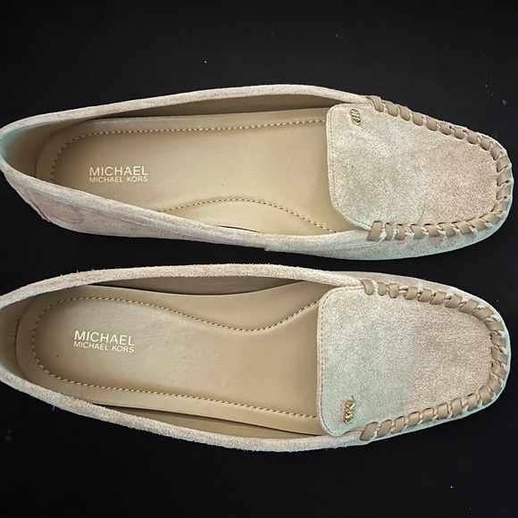 Michael Kors Light Tan Suede Loafers - Picture 3 of 3